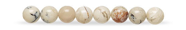 Dendritic opal beads